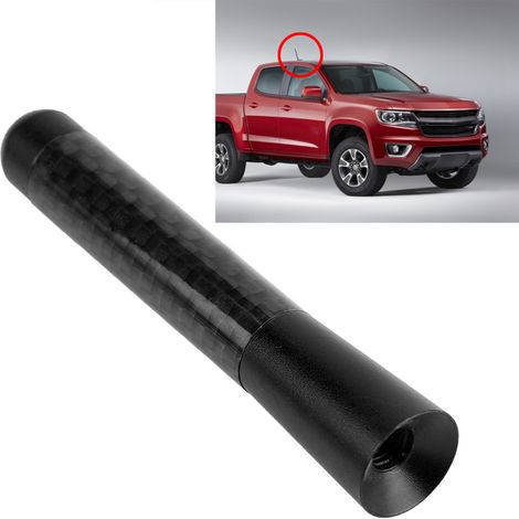 Ej.Life Antenne de Voiture EVGATSAUTO, antenne Courte Radio à vis en Fibre de Carbone de 3 "pour la Modification Universelle de la Voiture (1/5)