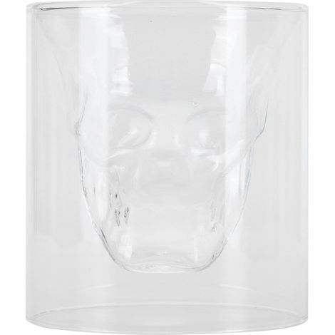 250 ml doppelwandiges, schädelförmiges Weinglas, ideal für Bars, Clubs oder Karaoke-Bars (1/5)