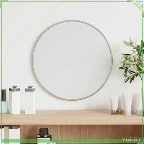 348174 Miroir mural Argenté  30 cm Rond (1/5)