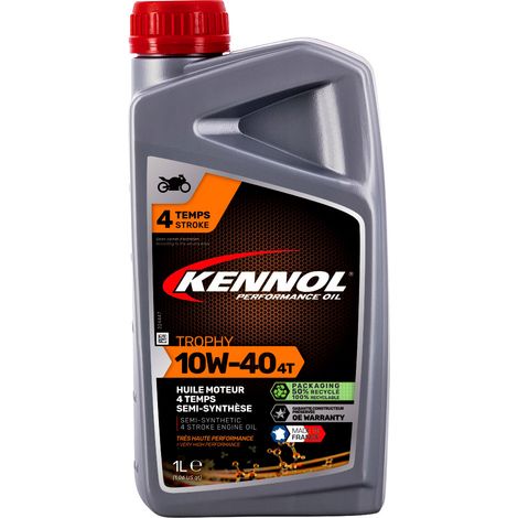 KENNOL Huile moteur semi-synthétique 4T TROPHY 10W40, bidon 1 litre (1/2)