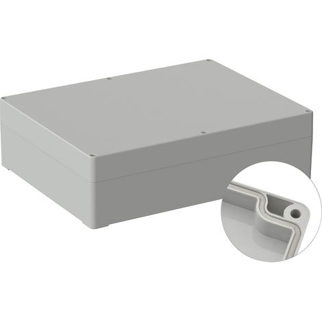 TRU COMPONENTS TC-9065724 Industrie-Gehäuse 300 x 230 x 85 ABS Lichtgrau (RAL 7035) 1 St. (1/2)