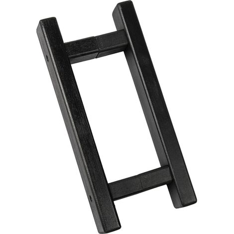 Sentiotec Saunatürgriff Linde - Saunagriff LA 200mm Drückerbar aus Holz, schwarz (1/4)