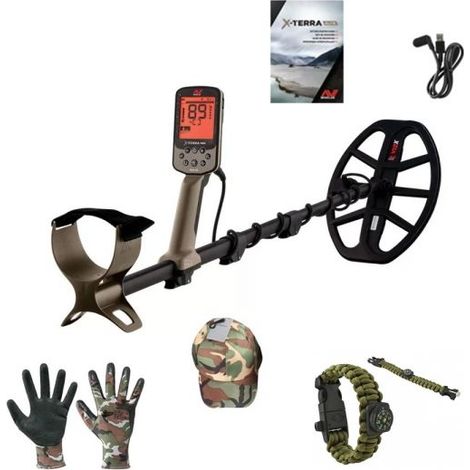 Minelab Metal Detector X-Terra Elite multifrequenza simultanea (Survival pack)