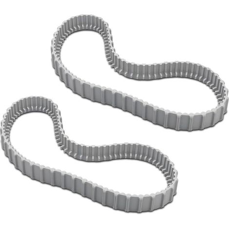 Chenilles de remplacement grises (2 pièces) pour dolphin gamme e et t - Dolphin - 9983152-r2 (1/5)
