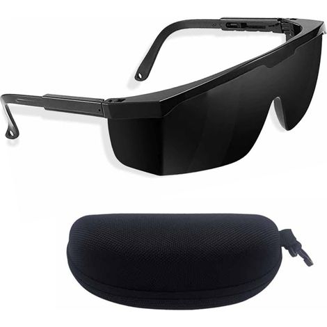 Lunettes de Protection Laser et Lumière Pulsée, Lunettes de Sécurité Laser IPL 190-2000nm, Lunette Bricolage avec Étui, Protection Contre les UV, Epilateur Lumiere Pulsee, Lunette Protection UV (1/5)