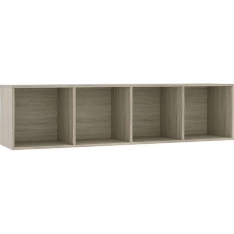 Maison Exclusive - Bücherregal/TV-Schrank Sonoma-Eiche 143×30×36