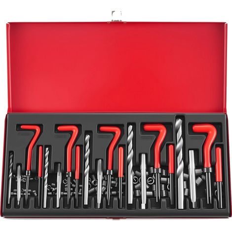 Kit de réparation de filetage, 131 pièces, comprend des outils de coupe, Kit de réparation Helicoil de 131 pièces (1/5)