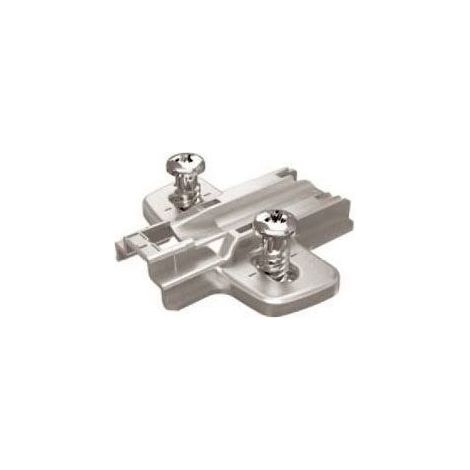 Embase cruciforme à visser avec vis de fixation Direct 8099 D1,5 HV DBS Boite de 10 - HETTICH