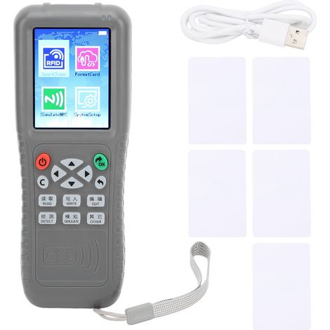 125KHz copieur de carte vocale avec décodage complet, lecteur-écrivain pour contrôle d'accès IC ID, ascenseur, carte blanche RFID (1/5)