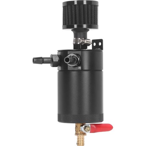 Réservoir de récupération d'huile noir, écologique et très efficace, séparateur air/huile, kit de réservoir universel pour voitures (1/5)
