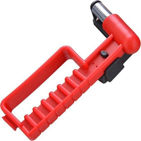 Autosicherheitshammer – Gurtschneider und Glasbrecher – Ergonomischer, rutschfester Griff – Kompakt und leicht (1/5)