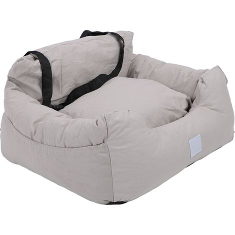 Siège auto pour chien amovible, lavable, portable et antidérapant, lit de voiture pour animaux de compagnie pour chiens et chats de petite et moyenne taille (1/5)