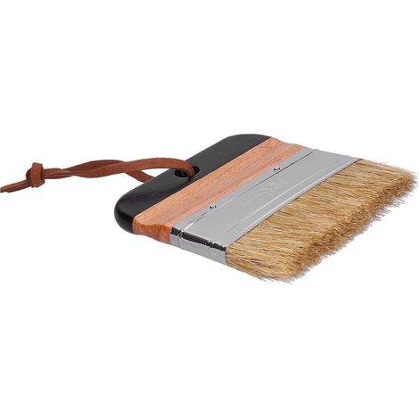 Pinceau multifonction à manche en bois pour peinture, cire, vernis et enduit - Brosse de qualité professionnelle pour tous travaux de revêtement (1/5)