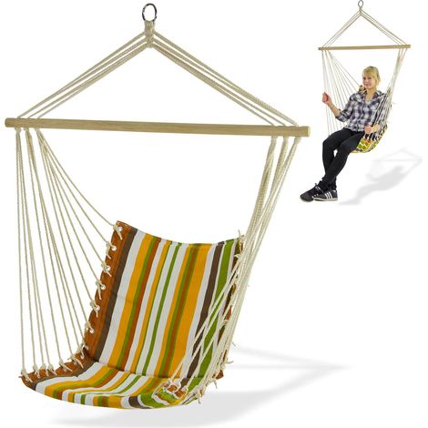 Hängesessel Hängestuhl Hängesitz Schwebesessel STRIPE bis 120 kg