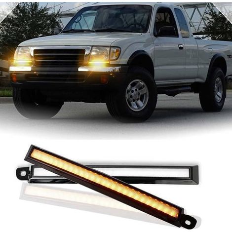 Two colors: Black Material: ABS Dual-color white + yellow daytime running lights. (1/5)