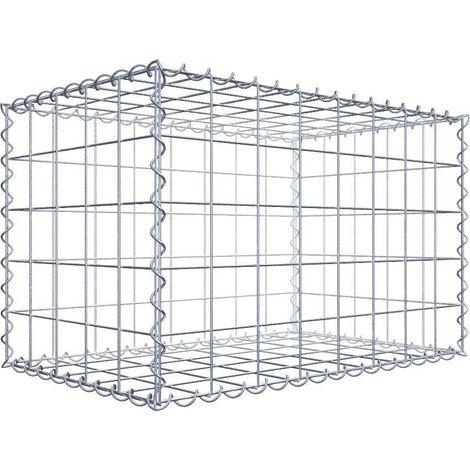 Gabiondeco - Gabion 80 cm x 50 cm x 50 cm (L x H x P). mailles 10 x 10 cm. Spirale - Made in Germany (1/7)
