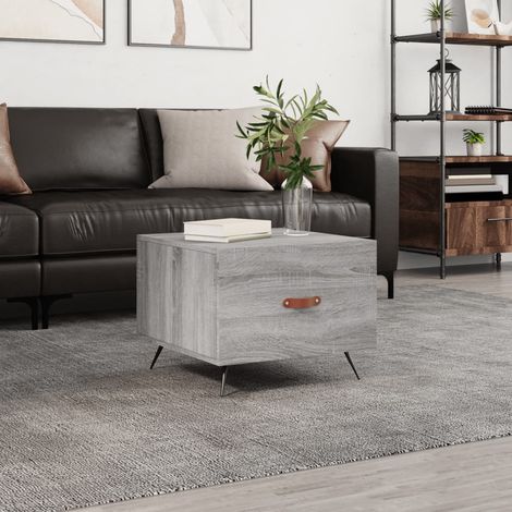 Table basse Sonoma gris 50x50x40 cm Bois d'ingénierie vidaXL