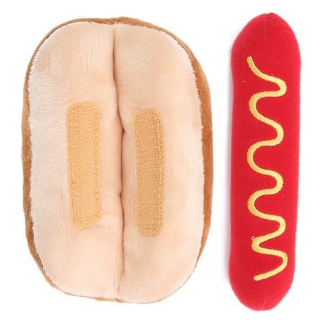 Jouet en peluche doux pour chien, forme chaude, son détachable, poupée exquise, pour chats et chiens (1/5)