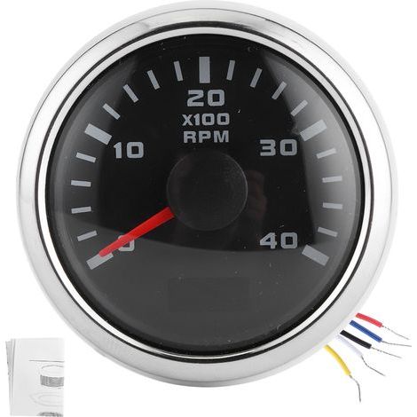 52-mm-Digital-Drehzahlmesser mit 4K-U/min-LCD-Display, wasserdicht, für Auto, Yacht und Motorrad (1/4)