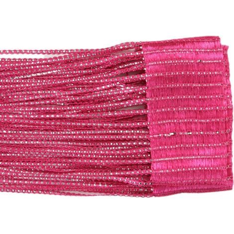 Tassel door curtain, string door curtain, shiny string door curtain, window divider, window curtain with decorative tassel partition panel, suitable for home, wedding (1/5)