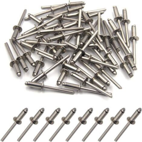 Packung mit 50 Blindnieten aus Edelstahl 304 (4,8 mm x 16 mm)