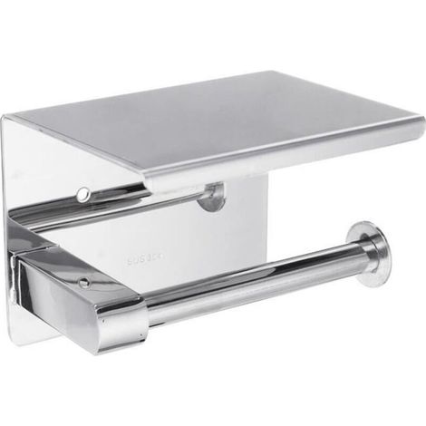 Bardusch - Porte Papier Toilette Support Papier Rouleau Sans Percage Derouleur Papier WCDistributeur Papier (1/4)