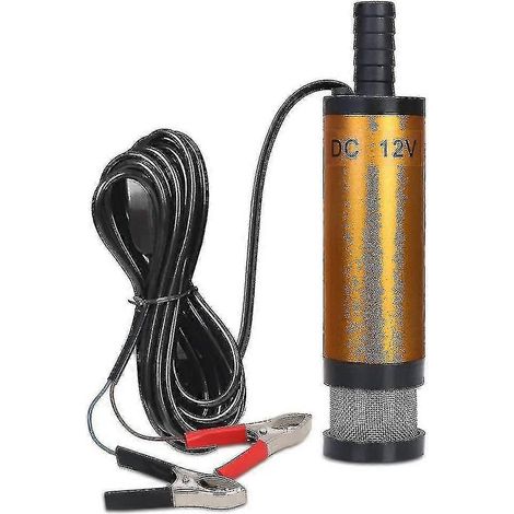 12V 38mm Ölpumpe, Wasserpumpe mit Klemme, für Diesel, Heizöl und Kraftstoff, tauchfähig (1/5)