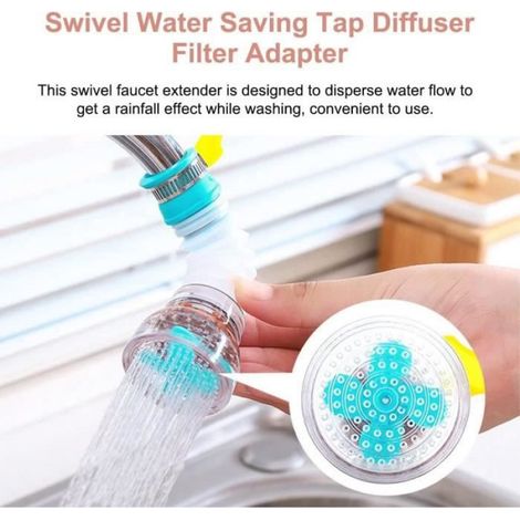 Robinet - Extensible - Économie d'eau 50-70% - Rotation 360 degrés - Anti-éclaboussures (1/2)