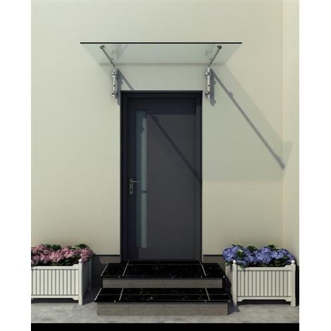 Glaswerk Westfalen - (L) 170x90 cm Tetto in vetro trasparente con supporto (1/5)