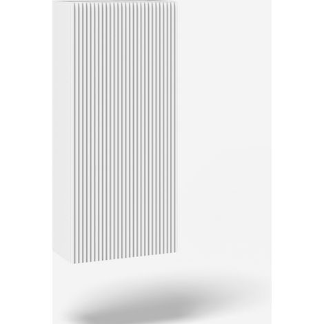 Pensile bagno sospeso reversibile con anta push Venere - Bianco