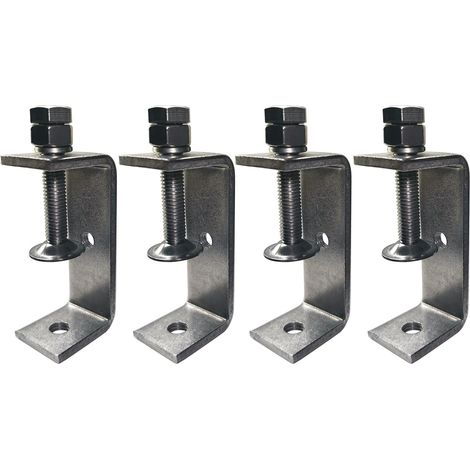 4pcs Mini C Clamp 75mm Opening Clamps Stainless C Joint Clamp Range 40-70mm C Clamp Set, Clamps and Tensioners for Woodworking, Furniture Making, DIY (1/5)