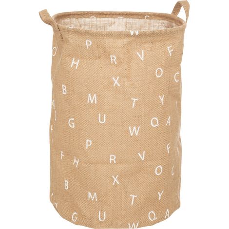 Cesta infantil Alphabet yute - Atmosphera créateur d'intérieur (1/2)