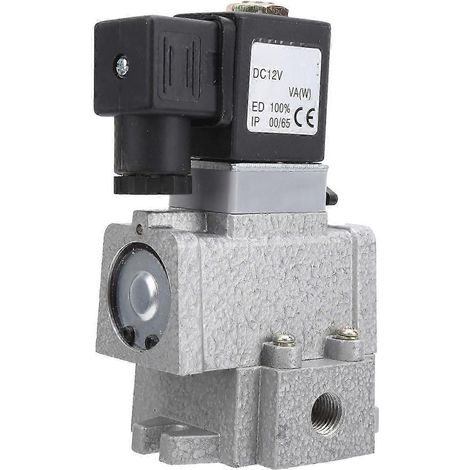Électrovanne pneumatique 2 positions 3 voies, contrôleur de direction G1/8 po K23JD6DC12V (1/4)