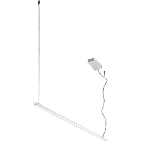 Suspension Led 35W Design Moderne Aluminium Blanc Mat Technologie Cct Variable Et Rosace Décentrée Pour Intérieurs Élégants Par Perenz Srl (1/3)