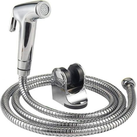 Douchette Bidet Main Shattaf avec Tuyau Acier Inoxydable - Accessoire Salle de Bain ou Cuisine