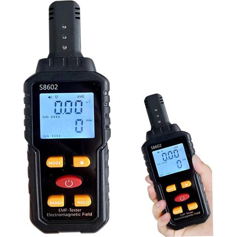 Contatore Geiger, rilevatore di radiazioni nucleari 3 in 1 con display LCD e allarme sonoro e luminoso, portatile per uso domestico, in ufficio, all'aperto e al chiuso. (1/4)