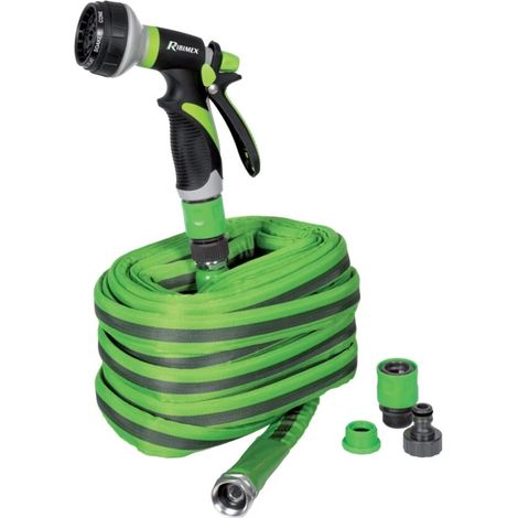 TUBO GIARDINO IRRIGAZIONE FLATEX PIATTO TESSUTO GIARDINAGGIO Ø15mm L.30m RIBIMEX (1/3)