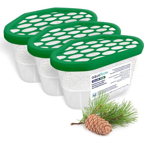 Déshumidificateur 400 ml, Réduit l'humidité de l'air, 3 Pièces Neutraliseur d'odeurs, Absorbeur d'humidité pour Cuisine, Placard, Salle de Bain et Bureau (1/5)