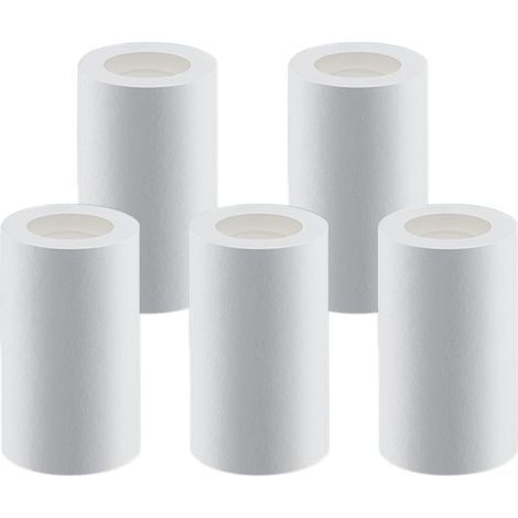 Lot de 5 filtres anti-éclaboussures, filtre à eau pour tête de robinet, pour filtration de l'eau du robinet, double filtre en coton PP (élément filtrant)-ARCAN (1/5)