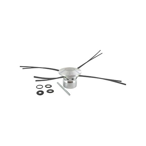 Cabeza universal multifilamento todo de aluminio con gran recipiente, deslizante y ventilación que reduce el aumento de temperatura del hilo y, por lo tanto, el
