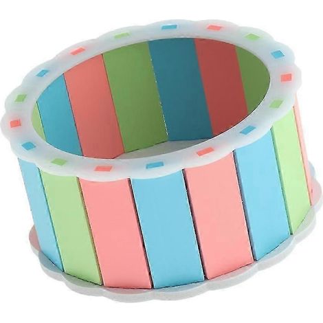 Roue d'exercice confortable pour hamster, facile à installer et à fixer pour les cages de petits animaux.-Colorful (1/5)