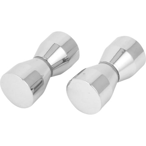 Badezimmer Glass 7.5mm Gewindedurchmesser Silberton Griffe Griff 2 pièces (555bd4cf710e359ad3c192adb (1/2)