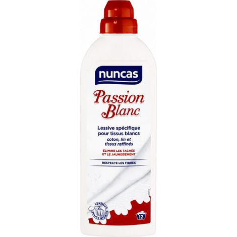 Lava-liquido per tessuti bianchi 750ml Passion Bianco - Nuncas (1/2)