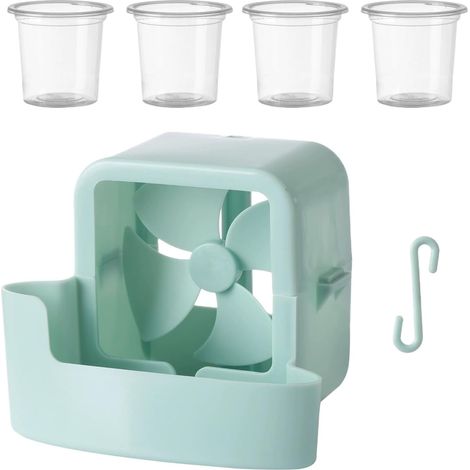 bleu,Refroidisseur de ventilateur de sol,porte glace suspendu créatif pour ventilateur,ventilateur de refroidissement de brume d'adaptateur accessoires plus frais pour le salon de salon à la maison (1/5)