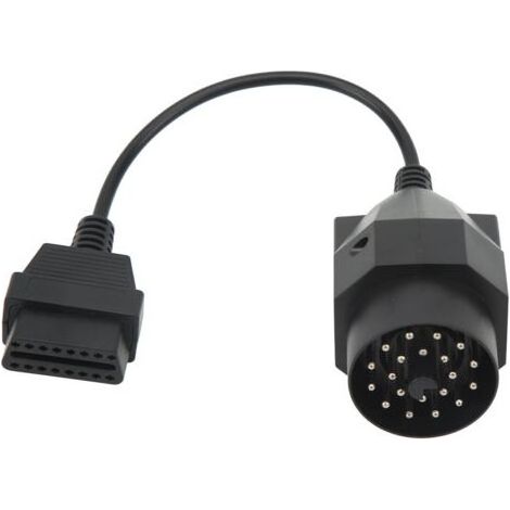 Cble adaptateur OBD II 20 broches vers connecteur OBD2, cble rond pour outil de Scanner de Diagnostic (1/4)