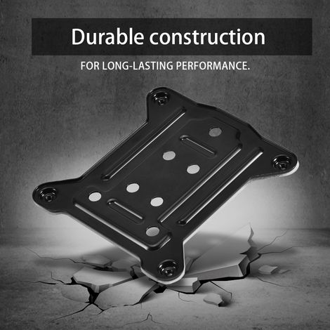 1 plaque arrière de support de ventilateur de refroidissement pour processeur Intel 1155 / 1156 / 1150 (en métal)