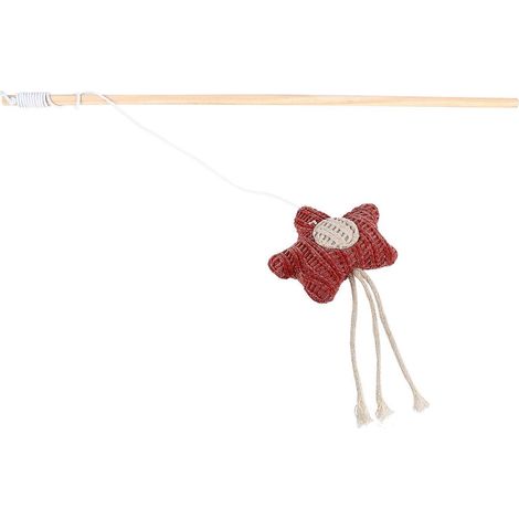 Baguette en bois amusante pour chat, jouet d'exercice compatible avec les chatons (1 bâtonnet). (1/5)