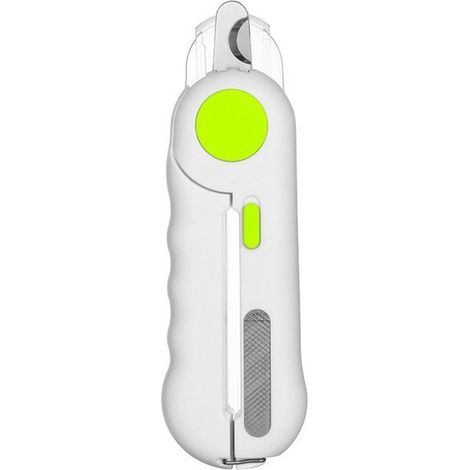 Coupe-ongles lumineux pour animaux, adapté aux chats, petits chiens et chiots. La LED ultra-lumineuse éclaire la ligne de l'ongle pour éviter de trop couper. Vert. (1/5)