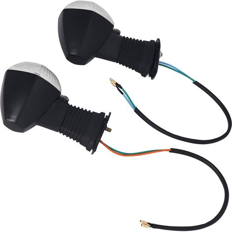 Paire clignotants avant moto ABS noirs pour SUZUKI DL 1000 V-Strom 2006-2012 et DL 650 V-Strom 2004-2011 feux direction compact (1/5)