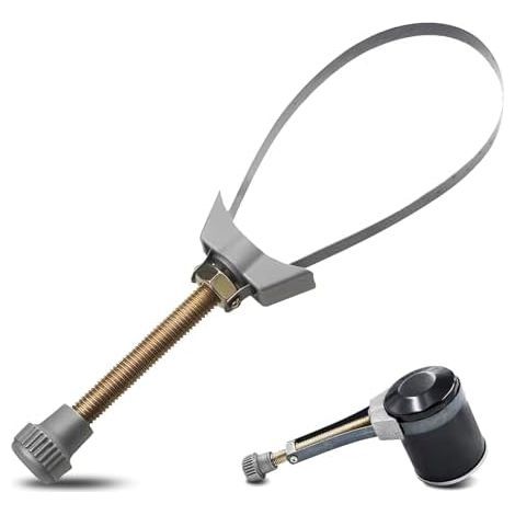 Universeller Ölfilterschlüssel 60–120 mm – Verstellbares Werkzeug zum Ausbau von Ölfiltern an Pkw, Motorrädern und Lkw – Robustes, verstellbares Metallband (1/5)